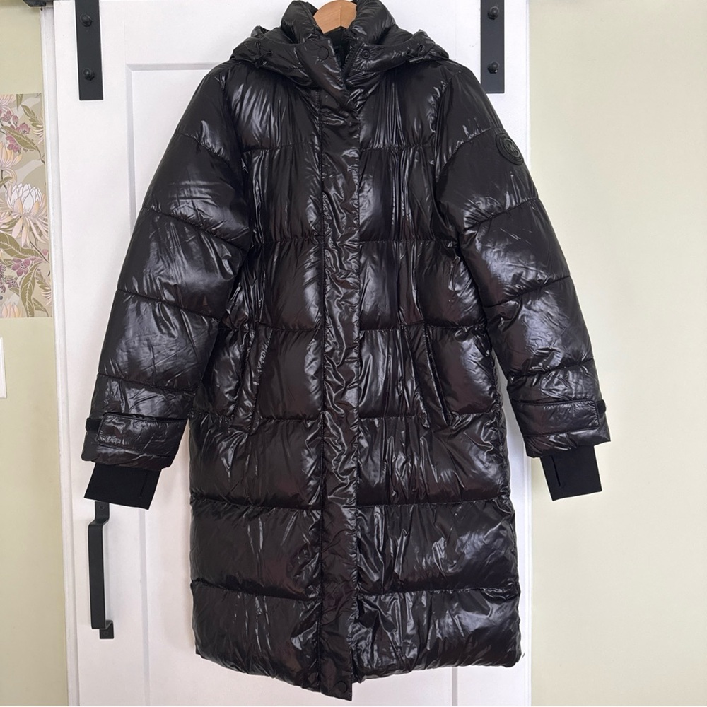Michael Kors Shiny Black Puffer Jacket